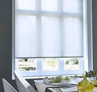 Store enrouleur tamisant blanc
